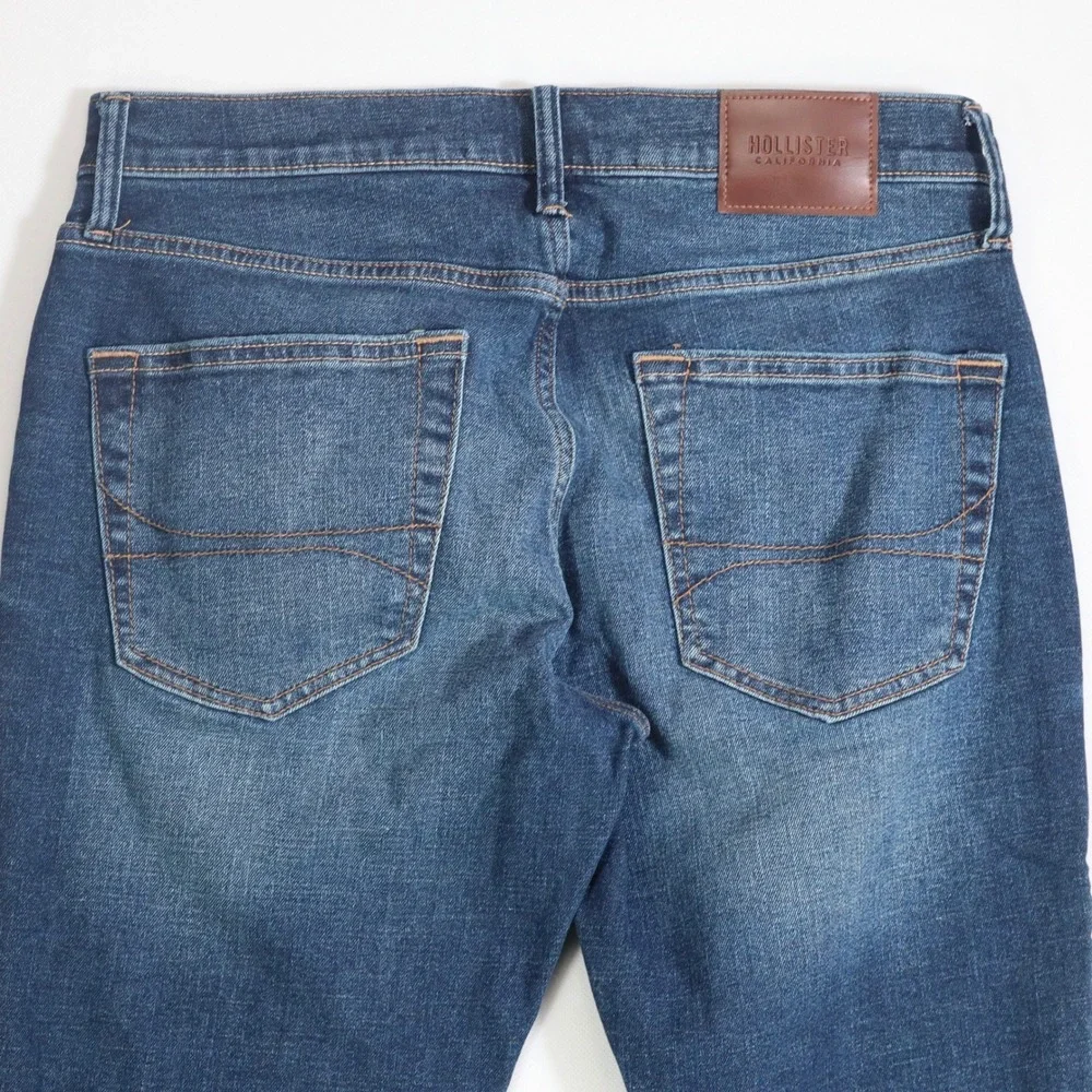 Hollister Skinny Jeans Mens 32 Blue Advanced Stretch Casual Everyday Denim